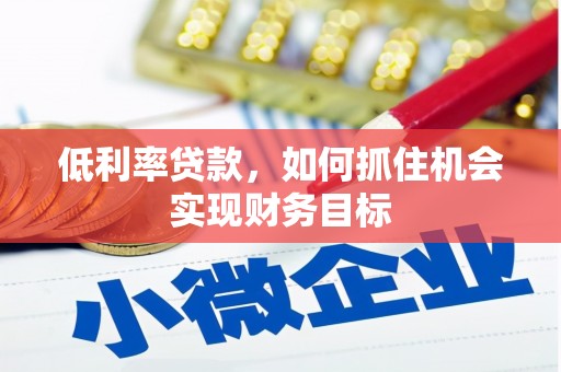 新泰低利率贷款，如何抓住机会实现财务目标