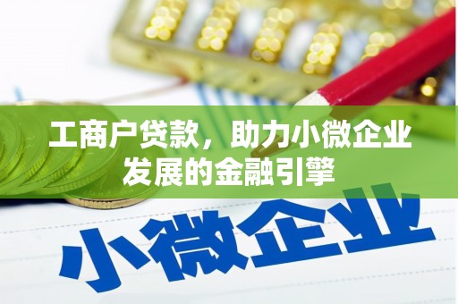 新泰工商户贷款，助力小微企业发展的金融引擎