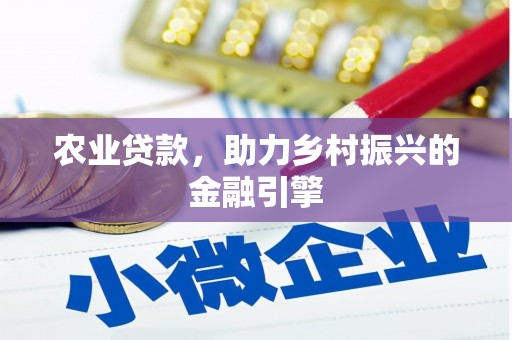 新泰农业贷款，助力乡村振兴的金融引擎