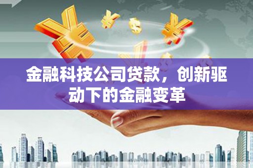 新泰金融科技公司贷款，创新驱动下的金融变革