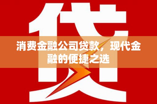 新泰消费金融公司贷款，现代金融的便捷之选