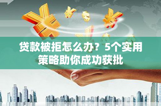 新泰贷款被拒怎么办？5个实用策略助你成功获批