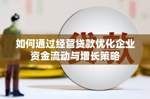 新泰如何通过经营贷款优化企业资金流动与增长策略