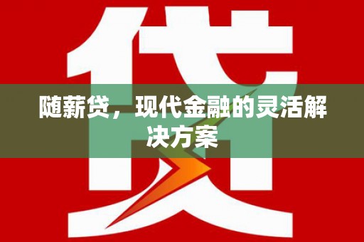 新泰随薪贷，现代金融的灵活解决方案