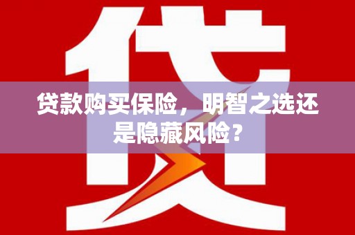 新泰贷款购买保险，明智之选还是隐藏风险？