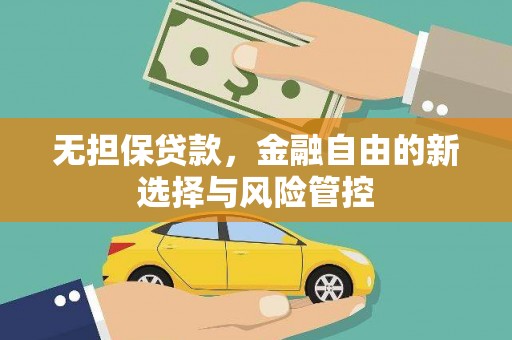 新泰无担保贷款，金融自由的新选择与风险管控