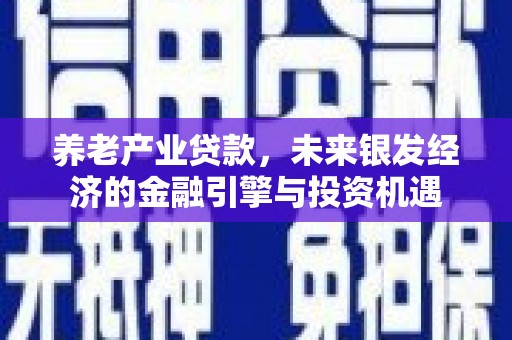 新泰养老产业贷款，未来银发经济的金融引擎与投资机遇