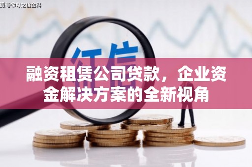新泰融资租赁公司贷款，企业资金解决方案的全新视角