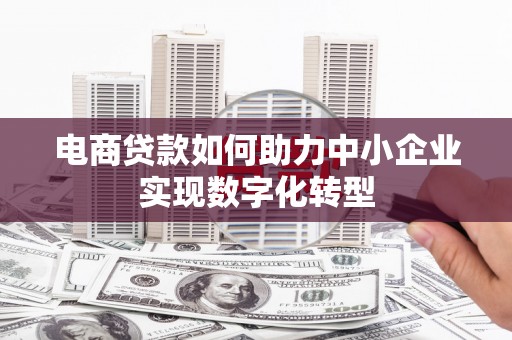 新泰电商贷款如何助力中小企业实现数字化转型