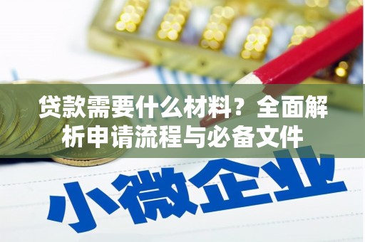 新泰贷款需要什么材料？全面解析申请流程与必备文件