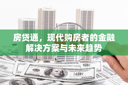 新泰房贷通，现代购房者的金融解决方案与未来趋势