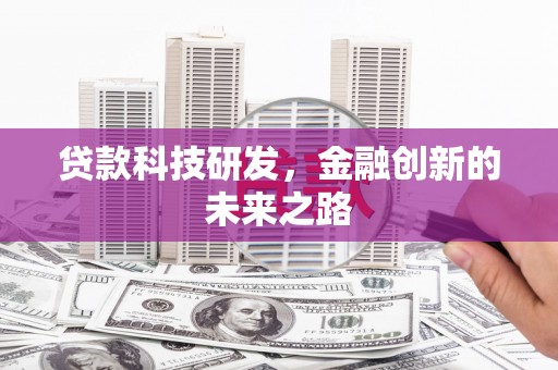 新泰贷款科技研发，金融创新的未来之路