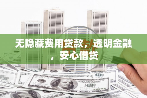 新泰无隐藏费用贷款，透明金融，安心借贷