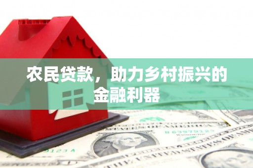 新泰农民贷款，助力乡村振兴的金融利器