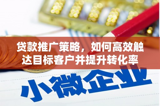 新泰贷款推广策略，如何高效触达目标客户并提升转化率