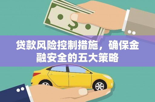 新泰贷款风险控制措施，确保金融安全的五大策略