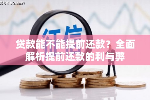 新泰贷款能不能提前还款？全面解析提前还款的利与弊