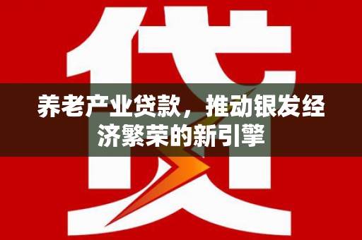 新泰养老产业贷款，推动银发经济繁荣的新引擎