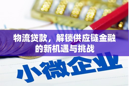 新泰物流贷款，解锁供应链金融的新机遇与挑战
