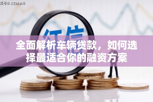 新泰全面解析车辆贷款，如何选择最适合你的融资方案