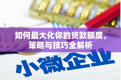 新泰如何最大化你的贷款额度，策略与技巧全解析