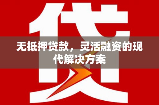 新泰无抵押贷款，灵活融资的现代解决方案