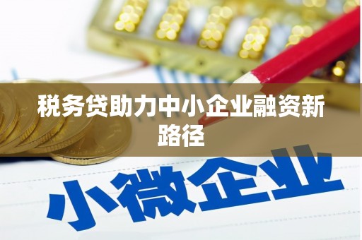 新泰税务贷助力中小企业融资新路径