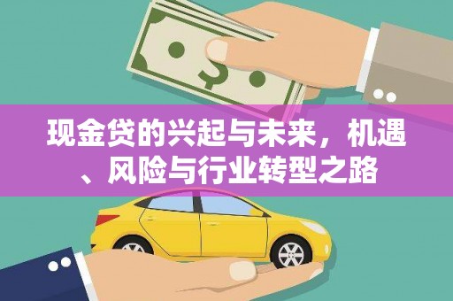 新泰现金贷的兴起与未来，机遇、风险与行业转型之路