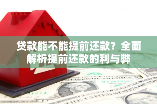 新泰贷款能不能提前还款？全面解析提前还款的利与弊