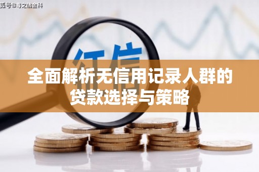 新泰全面解析无信用记录人群的贷款选择与策略