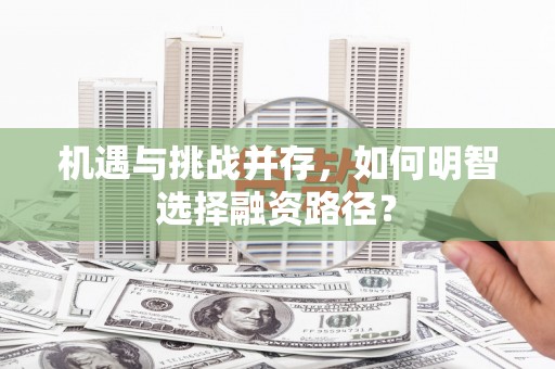 新泰机遇与挑战并存，如何明智选择融资路径？